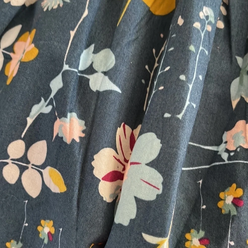 Lottie Mae clothing girls dress size 18M GUC blue and yellow colors